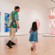 Kaws, Family, exhibition view. Courtesy of San Francisco Museum of Modern Art