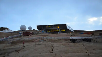 Bharati is a permanent Antarctic research station commissioned by India. It is India's third Antarctic research facility and one of two active Indian research stations, alongside Maitri. India's first committed research facility, Dakshin Gangotri, is being used as a supply base