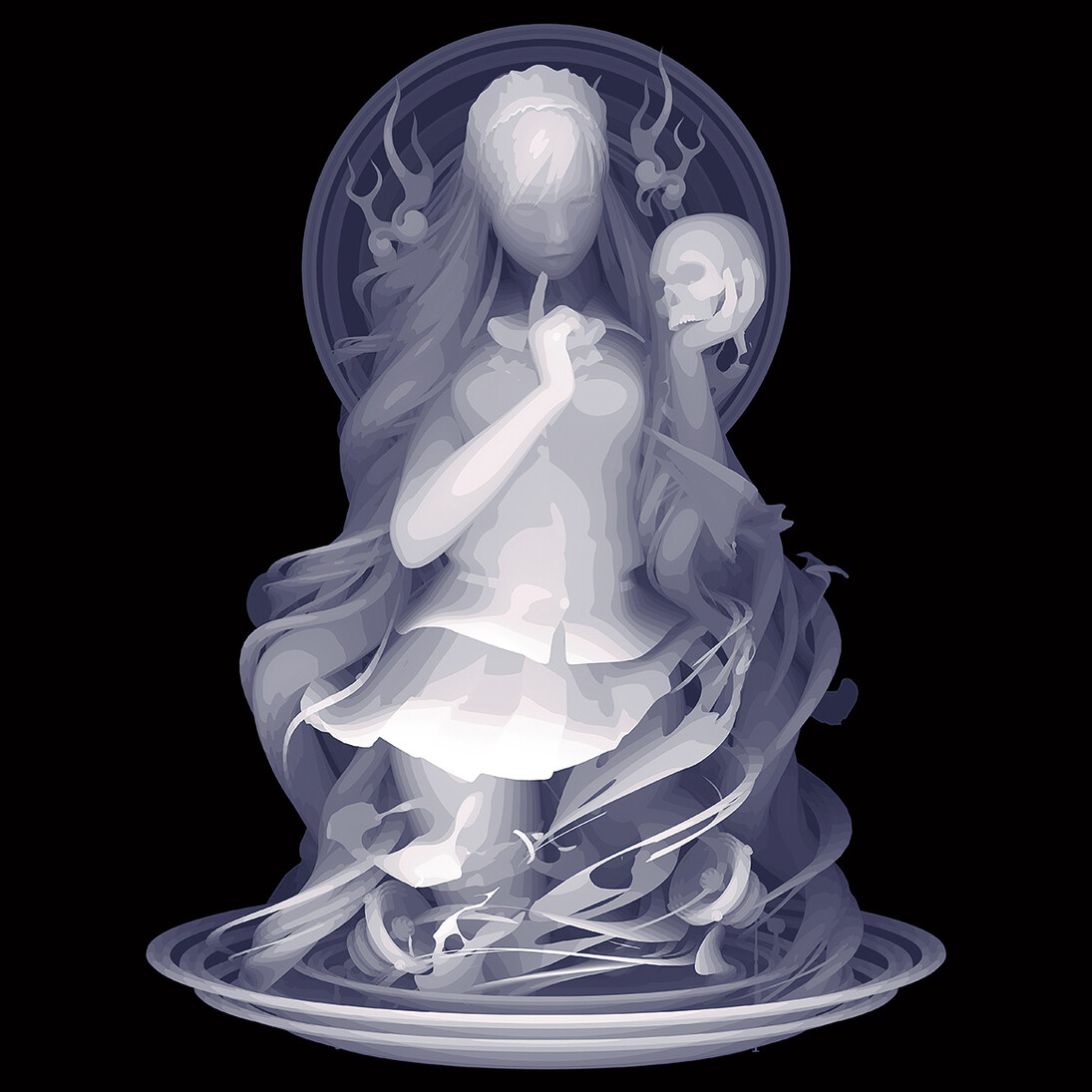 Kazuki Takamatsu, You & I, 53 x 45.5 cm, acrylic, acrylic gouache, medium, gesso, giclee on tarpaulin, dorothycircusgallery