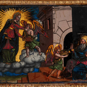 Il tassello mancante. Un mosaico del barocco romano, dipinto in mostra. Per gentile concessione di Artemide PR