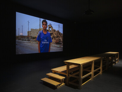 Fútbol y arte: esa misma emoción, vista de exhibición. Cortesía del Museo Jumex