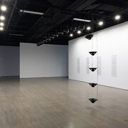 Raven Chacon, Place where the waters crossed, exhibition view. Courtesy of the Leonard & Bina Ellen Art Gallery
