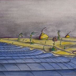 Benedetto Virno,  Approdo, tecnica mista su tela