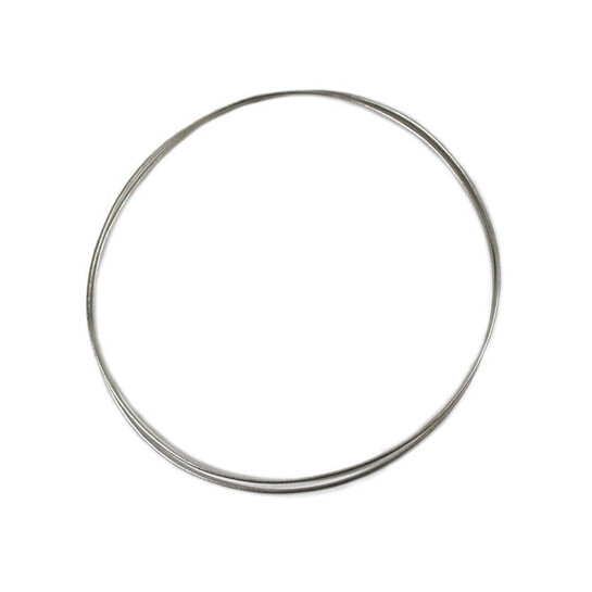 Professor Yasuki Hiramatsu, Double Loop Neckpiece, White metal, W:24cm