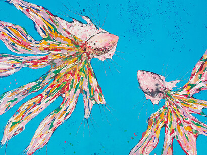 Isabel Parra, Extinction: Fish #12 (detail), 2025. Courtesy of Sin Sin Fine Art 