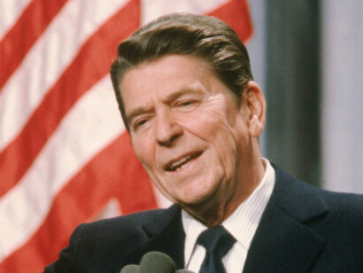 L'ex presidente statunitense Ronald Reagan