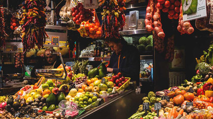 La Boquerìa, food market in Barcelona