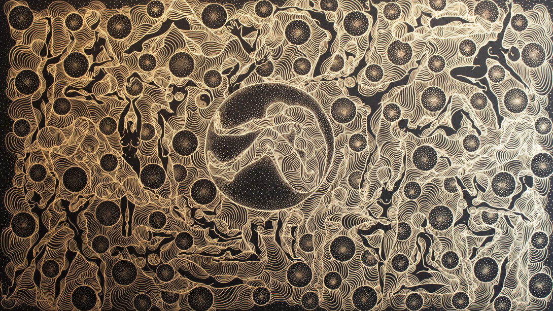 Mobina Nouri, The dance of enlightenment, 2024. Courtesy of Advocartsy Gallery