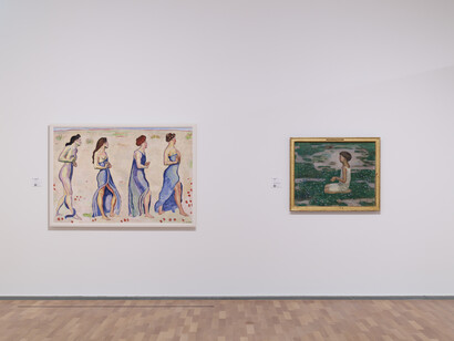 Ferdinand Hodler et Filippo Franzoni. Une amitié artistique, vue d’exposition. Avec l’aimable autorisation du MASI Lugano