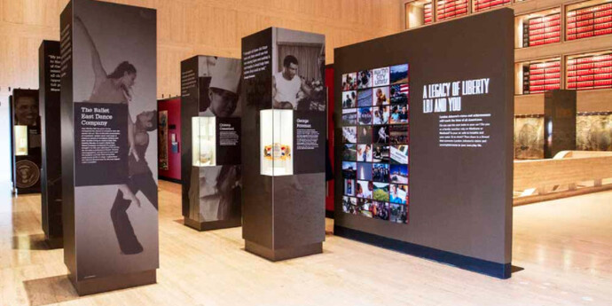 The Legacy Gallery, Exhibition view. Courtesy of LBJ Presidential Library