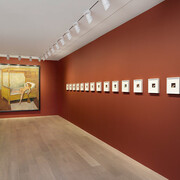 Balthus, Exhibition view. Courtesy of Gagosian