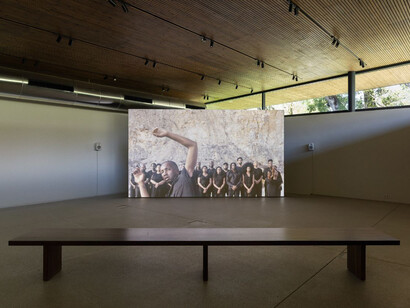 Grada Kilomba, O fundo do mundo (The bottom of the Earth), exhibition view. Courtesy of Albuquerque Foundation