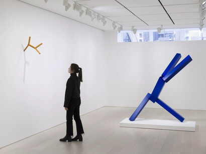 Joel Shapiro, Works from 1975–2024, exhibition view. Courtesy of Pace Gallery
