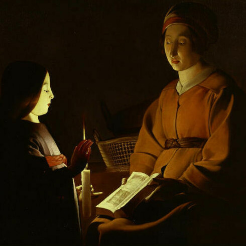 Hasta la misma Virgen necesita una educación: «Educación de la Virgen» (1650), Georges de la Tour

