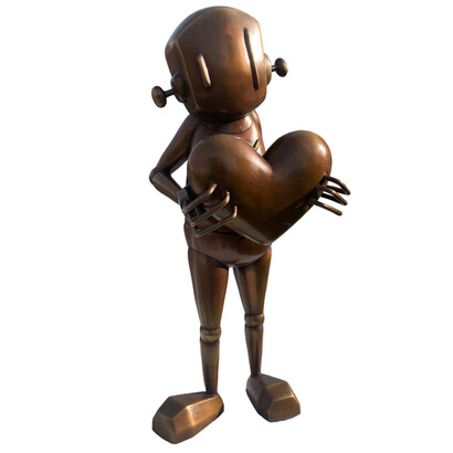 ChrisRWK, For Giving, bronze sculpture. Courtesy of the artist and the Harman Projects Gallery