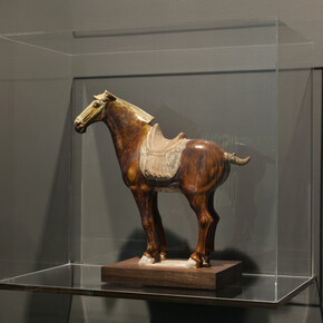 T'ang Dynasty Funerary Horse, 7th-10th century, The Anthony Quinn Collection. Photo
by John Berens.