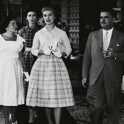 À direita, Jurado Artacho em evento social na cidade de São Paulo, Brasil