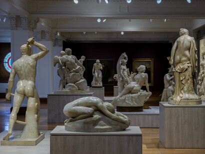 El arte mexicano del siglo XIX, vista de exhibición. Cortesía del Museo Nacional de Arte
