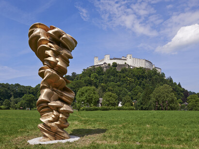 Tony Cragg, Mixed Feelings, 2013, Bronze, 550 x 236 x 224 cm (216.54 x 92.91 x 88.19 in), © Anthony Cragg, Courtesy: Galerie Thaddaeus Ropac Salzburg Paris, photo: Stefan Zenzmaier  