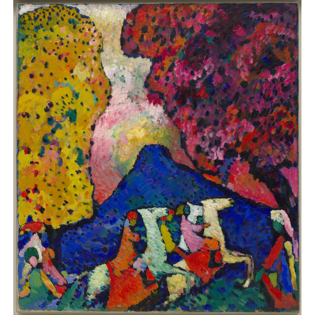 Blue Mountain (Der blaue Berg), 1908–09, oil on canvas, 106 x 96.6 cm