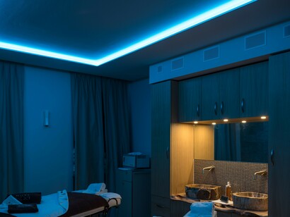 La sala trattamenti, foto Enrico Galvani