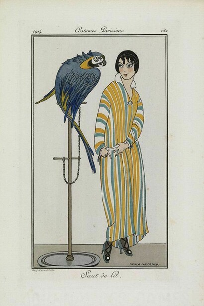 Saut de lit, Gerda Wegener, from Journal des Dames et des Modes, 1914, Paris, France © Trustees of the Chester Beatty Library