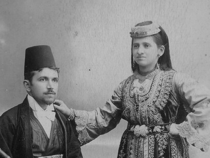 Pareja de judíos sefardíes en Sarajevo (año 1900)