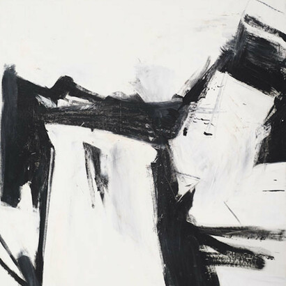 Franz Kline, American, 1910–1962, Pittston, 1958, oil on canvas, Collection of Lynn and Allen Turner. Courtesy of National Gallery of Art