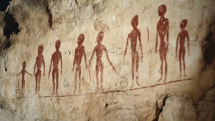 These ancestral depictions remind us of humanity's long journey from isolated tribes to a "global civilization," a process shaped by constant struggle and transformation over millennia