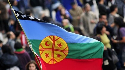 The Mapuche flag became one of the symbols of the protests that took place in Chile since 2019