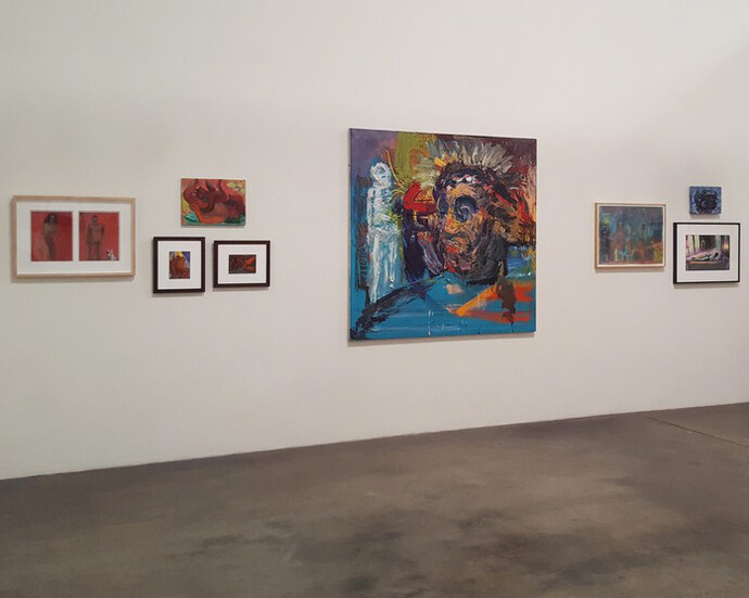 Carlos Almaraz & Elsa Flores Almaraz, Exhibition view. Courtesy of Craig Krull Gallery