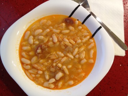 Judias con chorizo