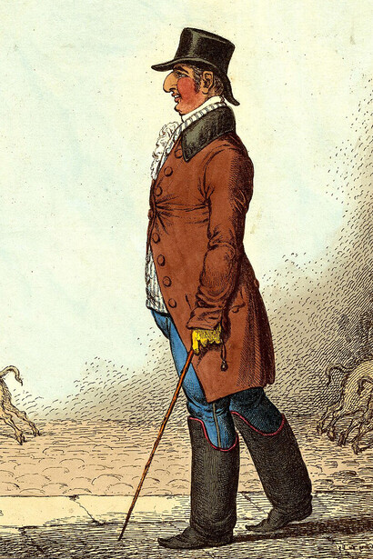 Jacob Franco, satirical print by James Gillray