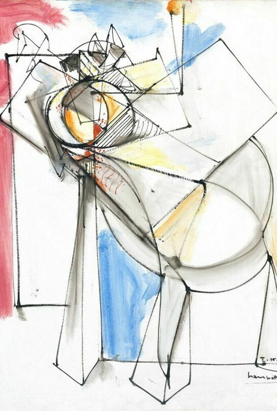 Hans Hofmann, Telescope, 1946, Oil on panel, 30 x 24 inches