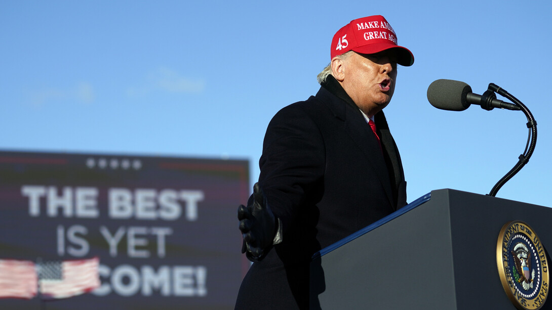 «Lo mejor aún está por llegar», Donald Trump en un acto de campaña electoral