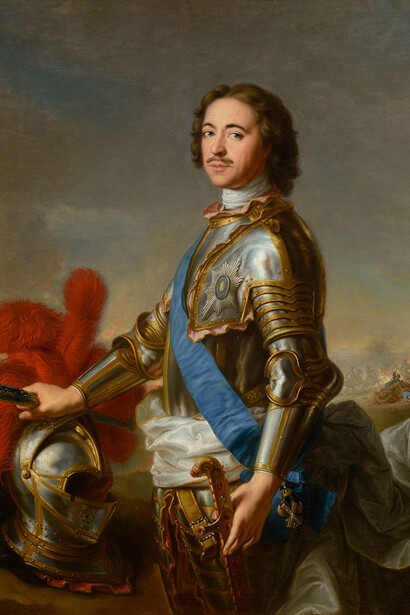 Peter I and his era, exhibition painting. Courtesy of the State Hermitage Museum