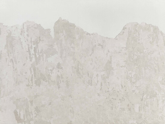 Fu Xiaotong,4,464,000-Mountain Peak, 2014, Handmade paper, 63 x 80 1/4 in (160 x 204 cm)