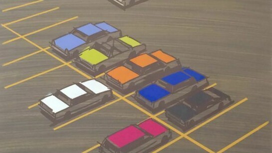 Michael McKay, Untitled (parking lot), acrylic on paper