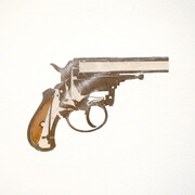 Oliver Beer, British Bulldog (Second half), 2014. Half gun, metal, plaster