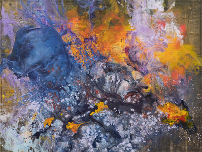 Firelei Báez, Untitled (Les tables de géographie réduites en un jeu de cartes) (detail), 2022. Courtesy of MCA Chicago