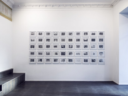 Loris Cecchini und Andrea Mastrovito, Sub limine – Die macht der schöpfung, ausstellungsansicht. Mit freundlicher genehmigung der Luisa Catucci Gallery