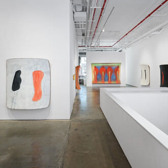 Ron Gorchov, Exploring the near/far painterly horizons of modern space, exhibition view. Courtesy of Vito Schnabel Gallery