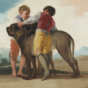 Boys with Mastiffs, Francisco de Goya, Oil on canvas, 112 x 145 cm, 1786, Madrid, Museo Nacional del Prado
