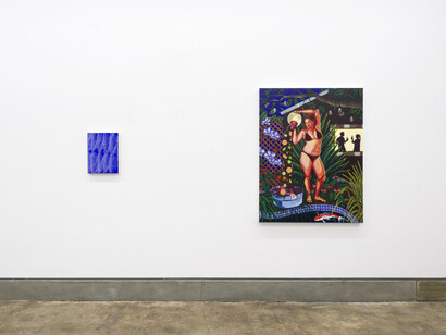 Various artists, When it rains, I pour, exhibition view. Courtesy of Rusha & Co.