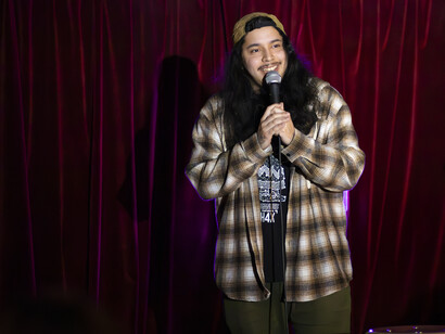 Rene Fuentes in the Adirondacks, summer 2024, photo by Kaelab Williams