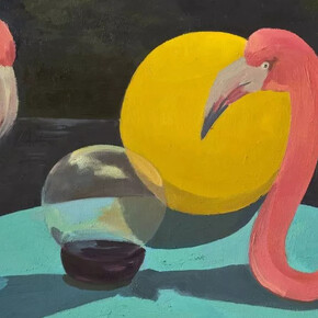 Nancy McCarthy, The moon visits the fortune tellers, 2023. Courtesy of Childs Gallery