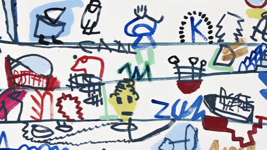 Ratures et pas de côté. Courtesy of Galerie Lelong