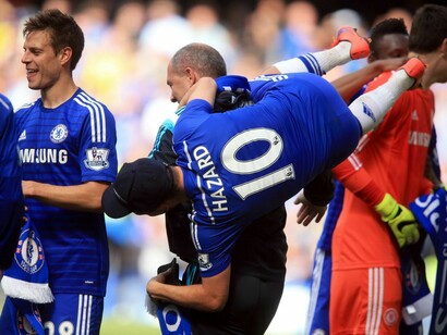 Hazard celebrating 