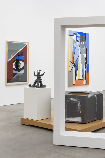 Thomas Scheibitz, Wüste—dschungel/omega und tunnel, exhibition view. Courtesy of Sprüth Magers Gallery