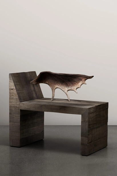 Rick Owens, Tomb chair bois des marais right. Courtesy of Carpenters Workshop Gallery